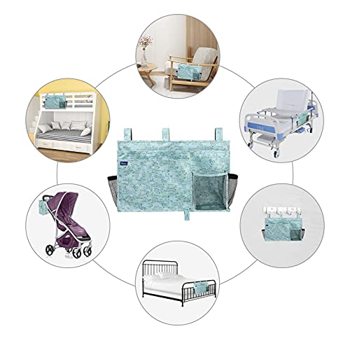 Bedside Caddy Hanging Bed Organizer Storage Bag Pocket for Bunk and Hospital Beds