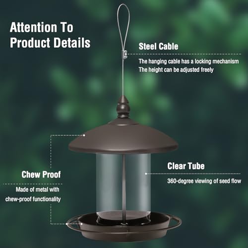Metal Roof Bird Feeder