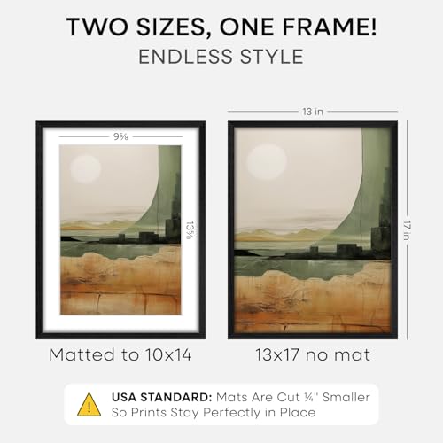 13x17 Black Oak Picture Frame (2 Count)