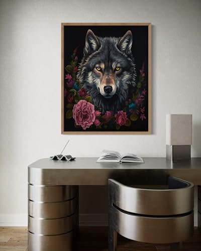 Vintage Wolf Poster Art Print