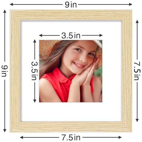 8x8 Picture Frames Set of 9 for Wall or Tabletop Display (9 Count)