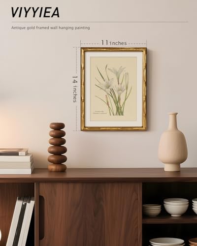 Gold Framed Bamboo Wall Art