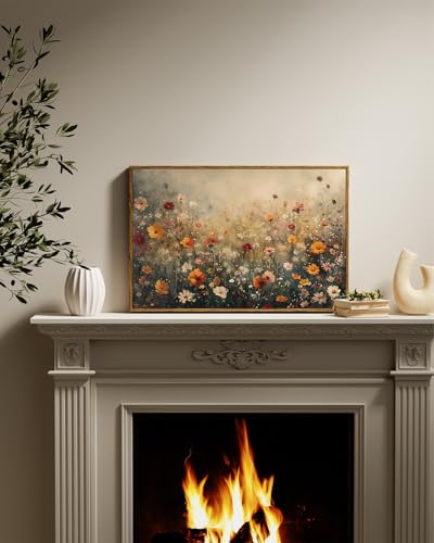Framed Canvas Wall Art Vintage Decor