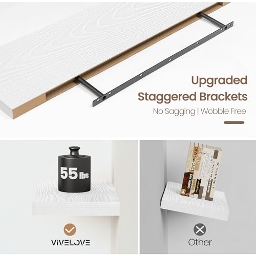 Floating Shelves 9 inch Deep 40”Long Set of 2 (2 Count)