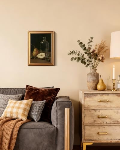 Vintage Gold Framed Wall Art for Living Room