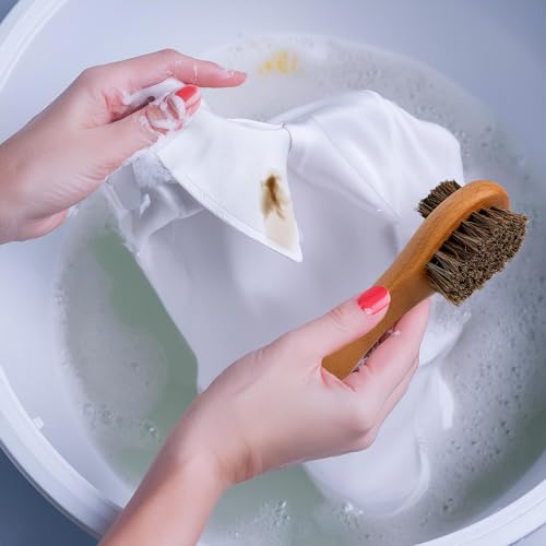 Dual Bristle Horsehair Laundry Stain Brush Set (2 Count)