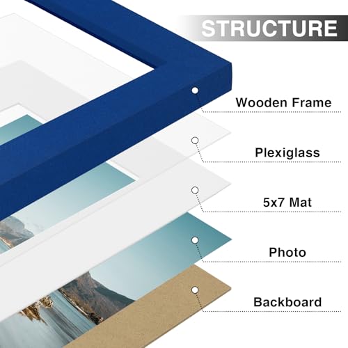 12x12 Picture Frames Set of 9 for Wall Mounting (9 Count)