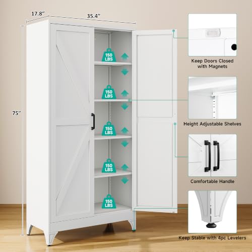 Wide & Deep Pantry Storage Cabinets