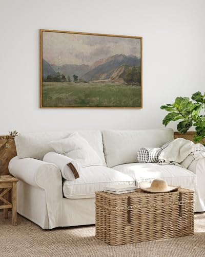 Framed Canvas Wall Art Vintage Decor