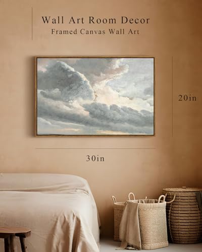Framed Canvas Wall Art Vintage Decor