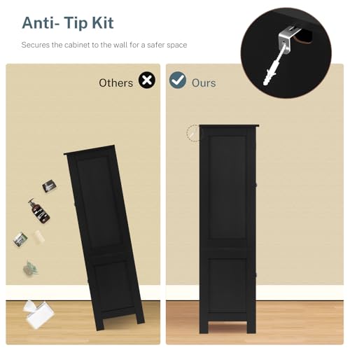 43”H Pantry Cabinet with 4 Doors