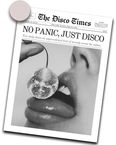 12x16in No Panic Just Disco Unframed Newspaper Wall Art