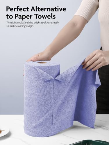 Microfiber Cleaning Cloth Roll (40 Count)