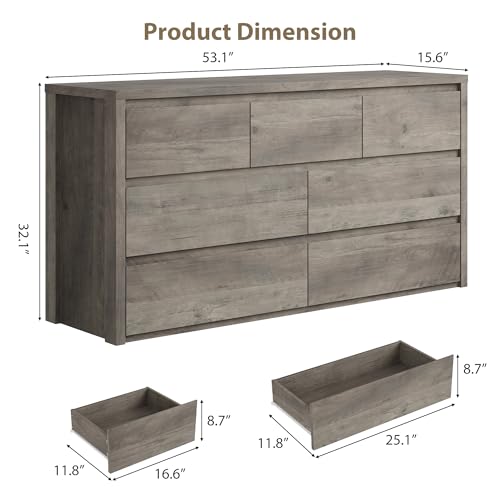 7 Drawer Dresser for Bedroom