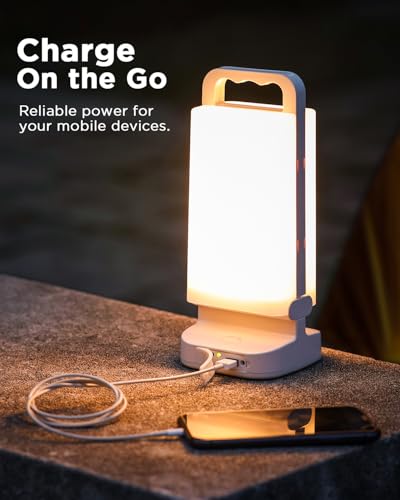 Solar Camping Lantern 6000mAh 2 Pack (2 Count)