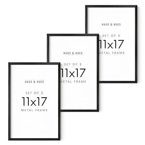 11x17 Black Metal Picture Frames (3 Count)