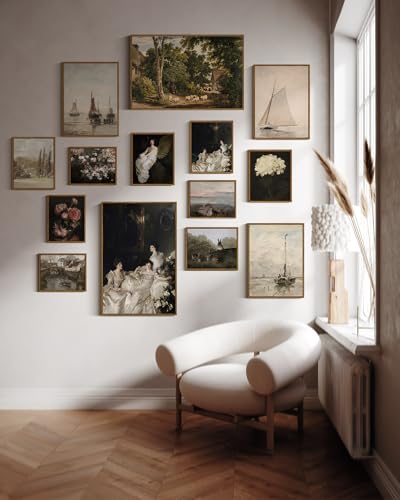 Framed Canvas Wall Art Vintage Decor