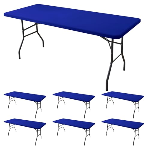 Spandex 6ft Table Cover Fitted (6 Count)