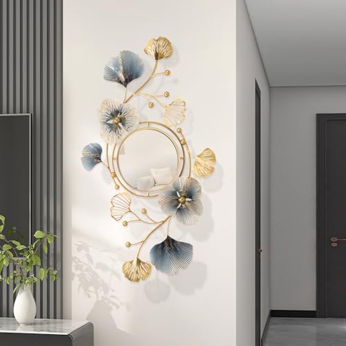 Wall Art Decor Large Metal Wall Art Modern Geometric Circular Decor Wall Sculptures Wall Hanging Decoration for Living Room Dinning Room Bedroom Entryway Kitchen