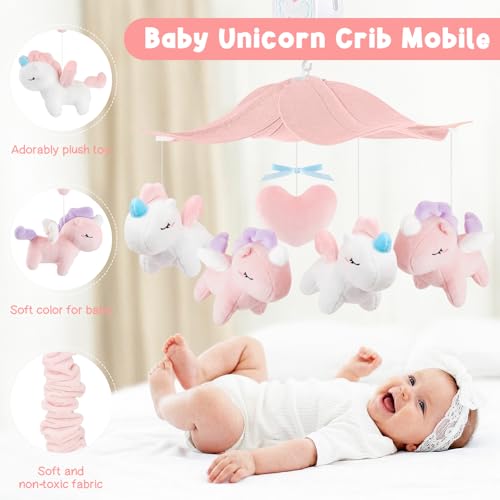 Unicorn Crib Mobile for Boys & Girls