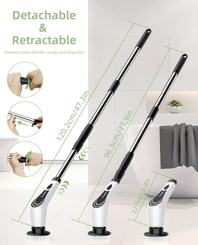 8 Head Cordless Electric Spin Scrubber