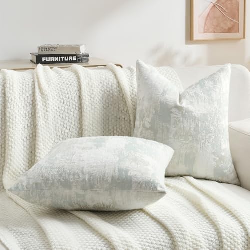 Pack of 2 Faux Cashmere Throw Pillow Covers 16x16 Inch (2 Count)