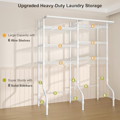 U13 Over Washer and Dryer Storage Shelves