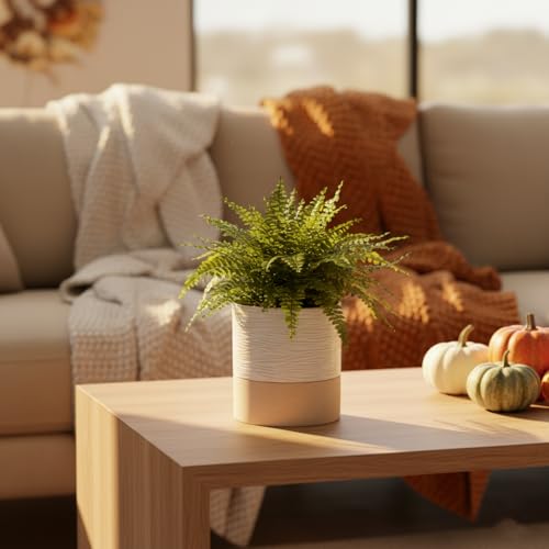 Ceramic Self Watering Plant Pot for Indoor Plants