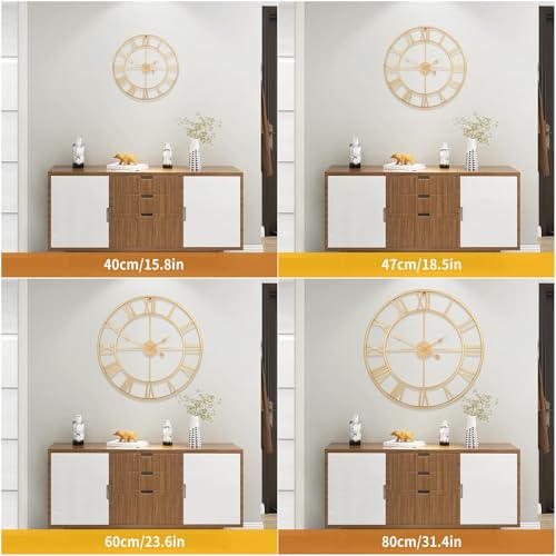 Large Wall Clock Silent Non