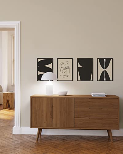 12x18 Black Oak Wood Picture Frames Set of 15