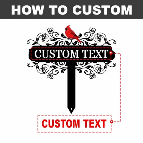 Personalized 12in Metal Garden Signs