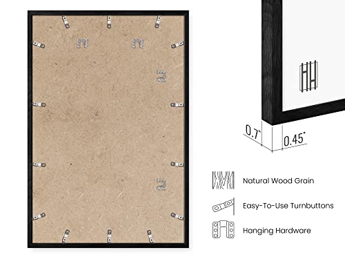 24x36 Black Oak Frame Set of 6 (6 Count)