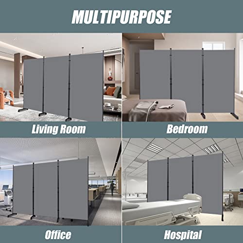 Room Divider 102'' Wide Folding Privacy Screen