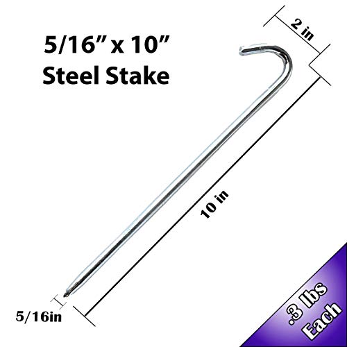 Steel Tent Hook Stakes (50 Count)