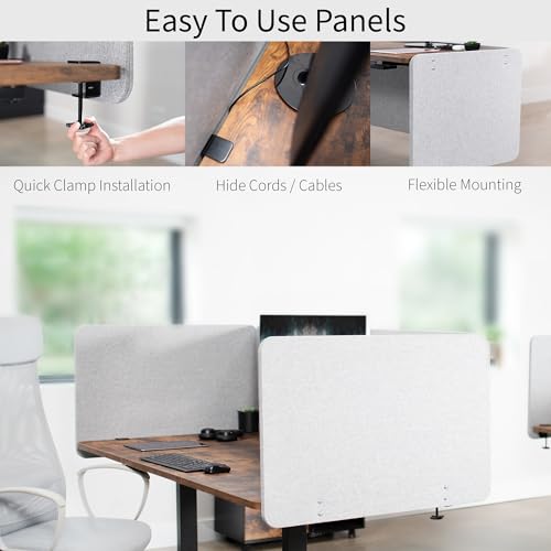 Gray Clamp on 71 x 24 in Privacy Panel (2 Count)