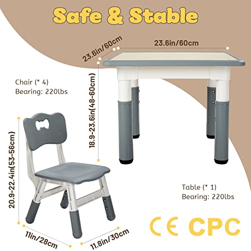 Kids Table and 4 Chairs Set
