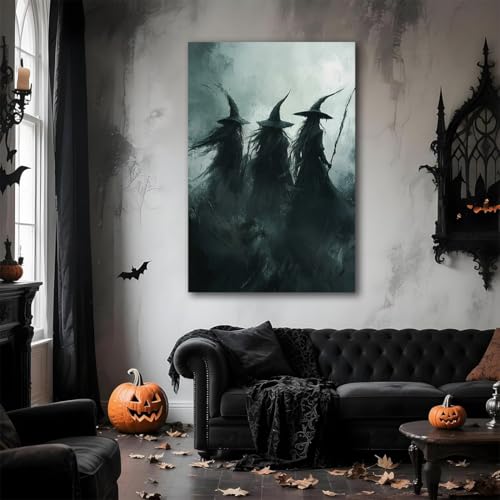 Gothic Witchs Horror Halloween Wall Art