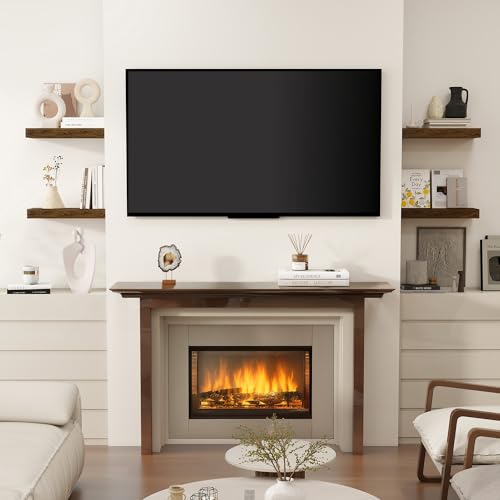 16 inch Brown Floating Shelves for Wall