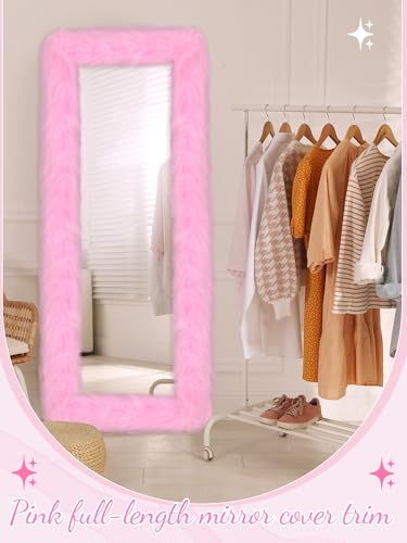 Full Length Mirror Cover 59 x 16 Inch Fluffy Universal