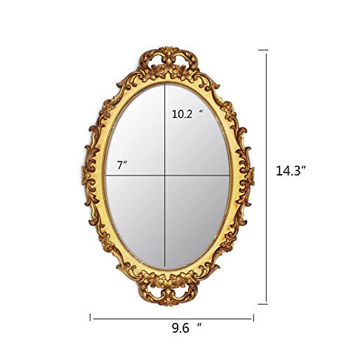 Vintage Decorative Gold Framed Mirror