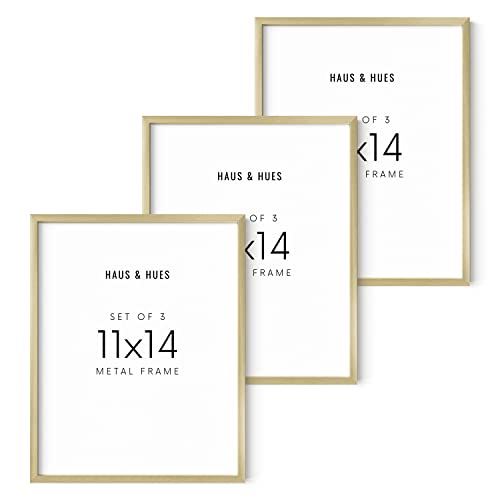 11x14 Gold Picture Frames (3 Count)