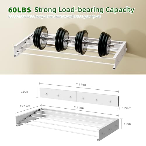 Wall Mounted Drying Rack 32''