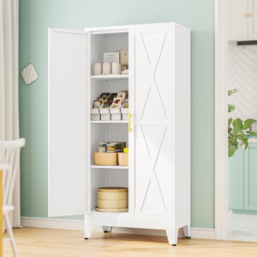 61" H Kitchen Storage Cabinet with Doors