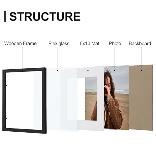 11x14 Picture Frames Set of 9 for Wall Mounting (9 Count)