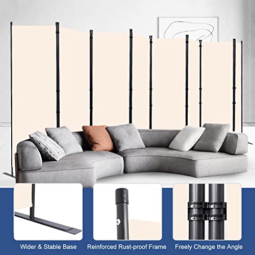 8 Panel Wide Room Divider Wall Screen for Room Separation