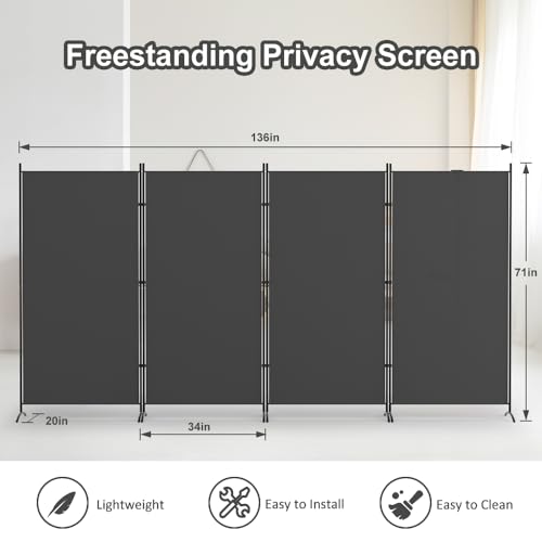 4 Panel Room Divider