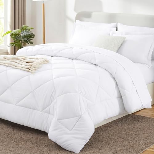 Full Comforter Set 82"x86" White