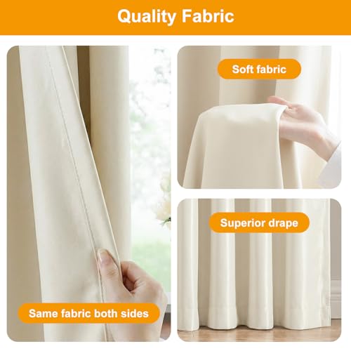 Room Divider Curtains Blackout Floor to Ceiling Curtain with Hook Wall Mount Sliding Door Curtains Ceiling Mount Extra Wide Curtain Wall Divider for Room Separation