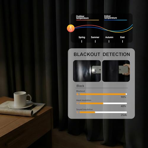 Room Divider Curtains Blackout Floor to Ceiling Curtain with Hook Wall Mount Sliding Door Curtains Ceiling Mount Extra Wide Curtain Wall Divider for Room Separation