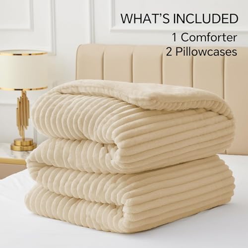 Fleece Full Comforter Set